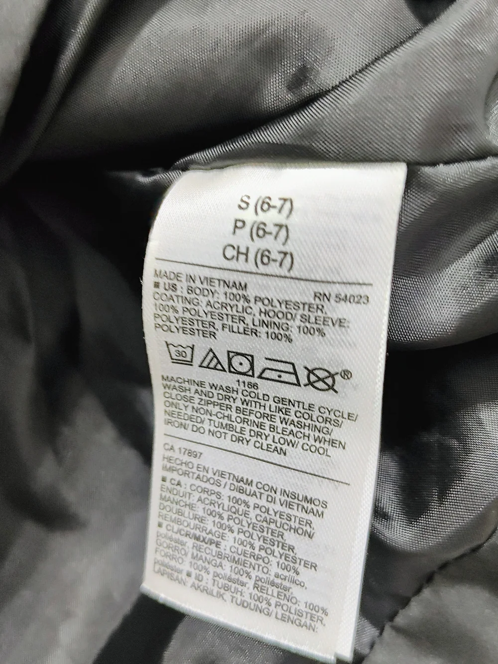 Old Navy Black Quilted Hooded Jacket